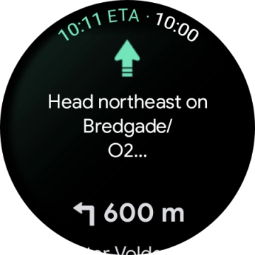 Follow the instructions on the screen to navigate to the selected destination.