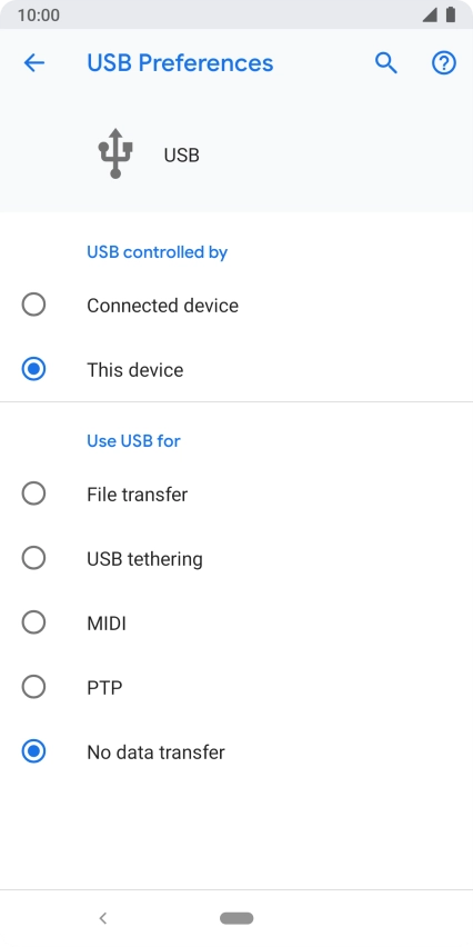 Press File transfer.