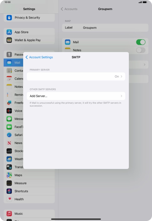 Press the field below 