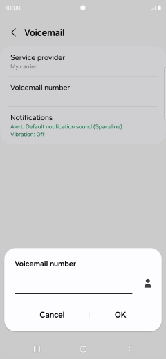 Key in +447953222222 and press OK.