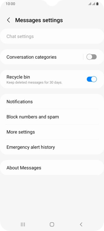 Press More settings.