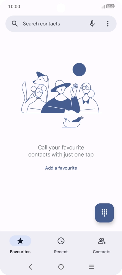 Press the menu icon.