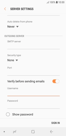 Press the field below 