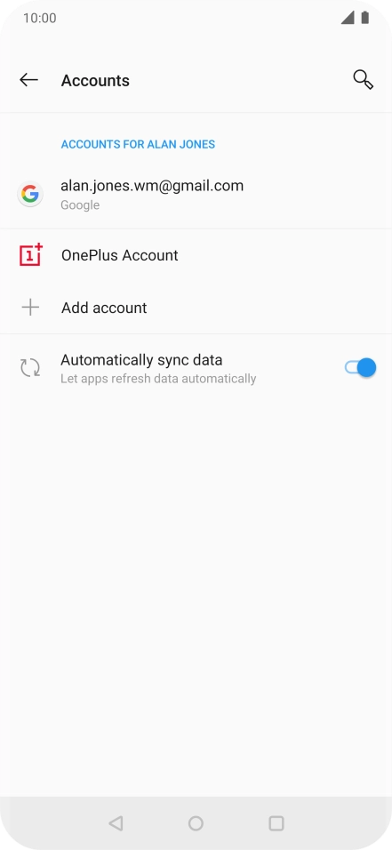 Press the Home key to return to the home screen.