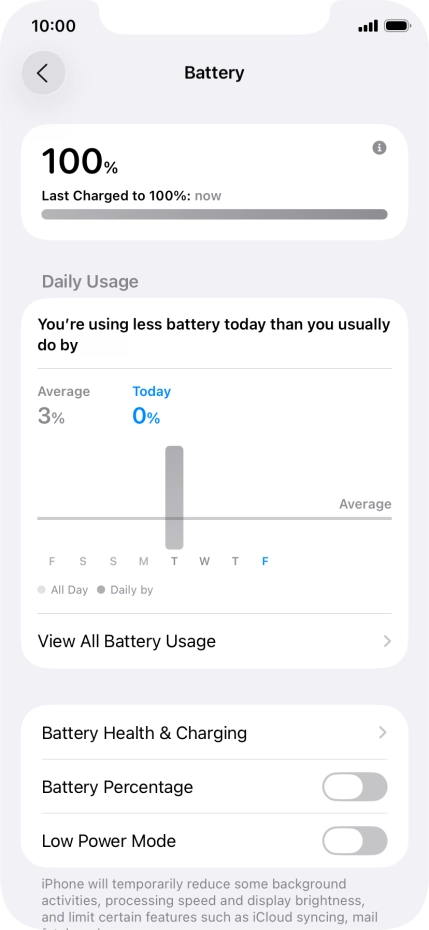 Press Battery Health & Charging.