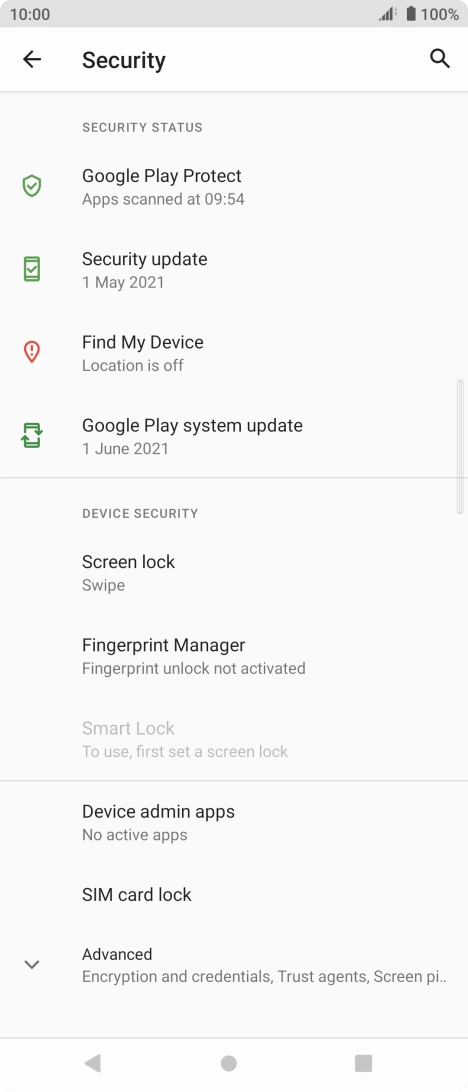 Press Fingerprint Manager.