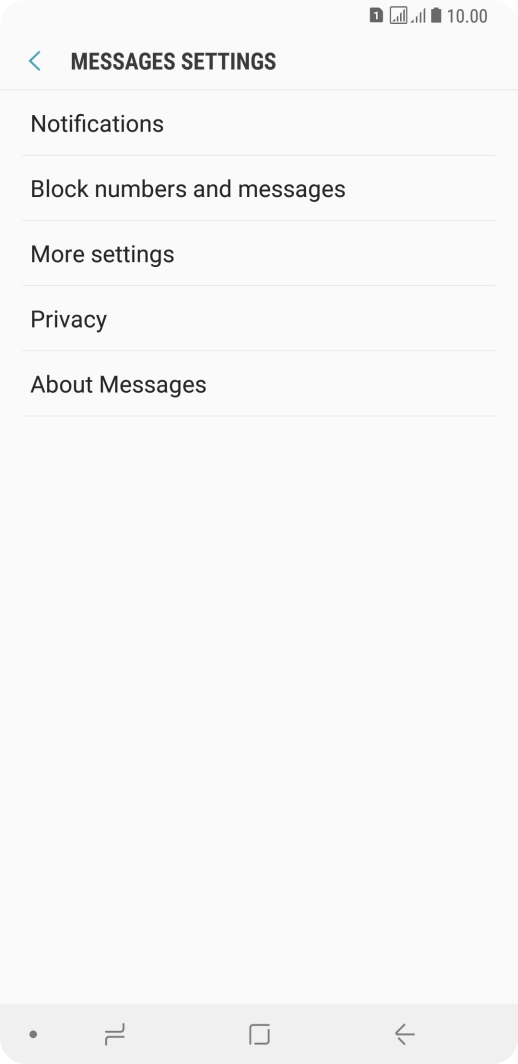 Press More settings.