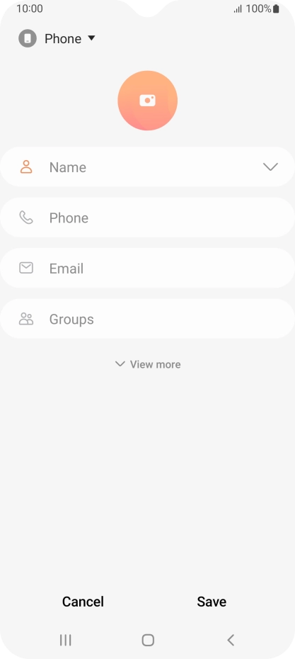 Press the address book drop down list.