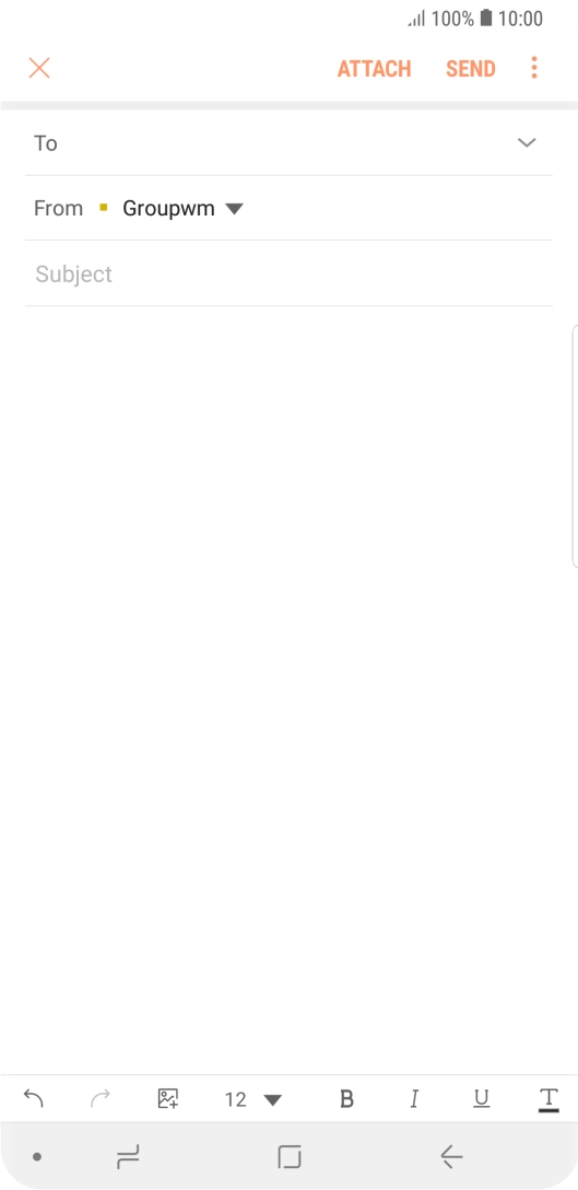 Press the field next to 