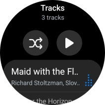 Press the required audio file.