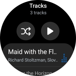 Press the required audio file.
