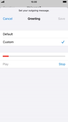 Press Stop to stop recording.
