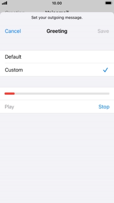 Press Stop to stop recording.