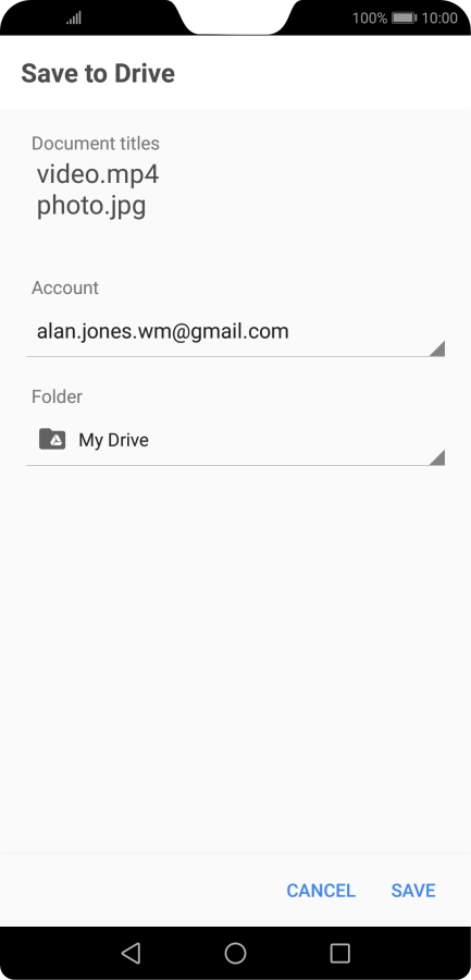 Press the field below 