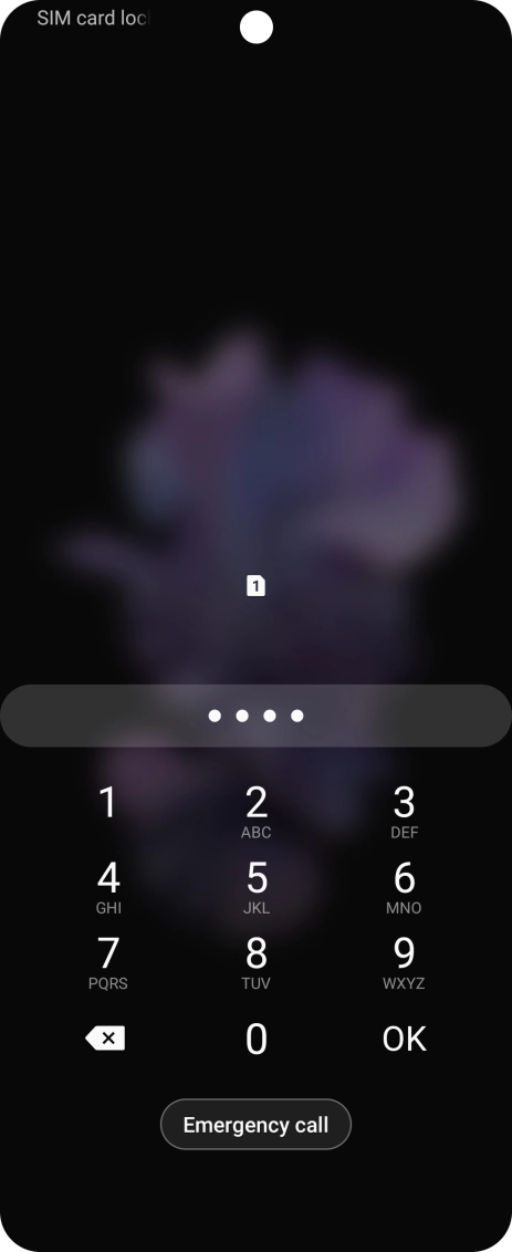 If you're asked to key in your PIN, do so and press OK. The default PIN is 1111.