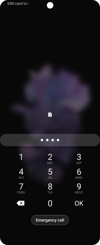 If you're asked to key in your PIN, do so and press OK. The default PIN is 1111.