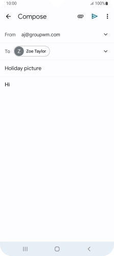 Press the attachment icon.