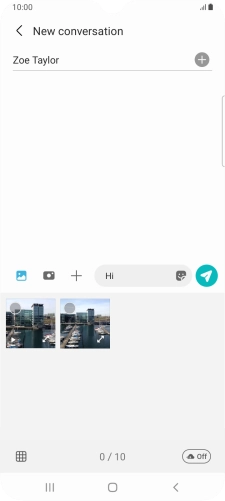 Press the gallery icon and go to the required folder.