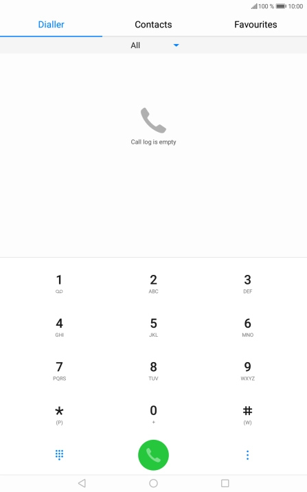 Press the menu icon.