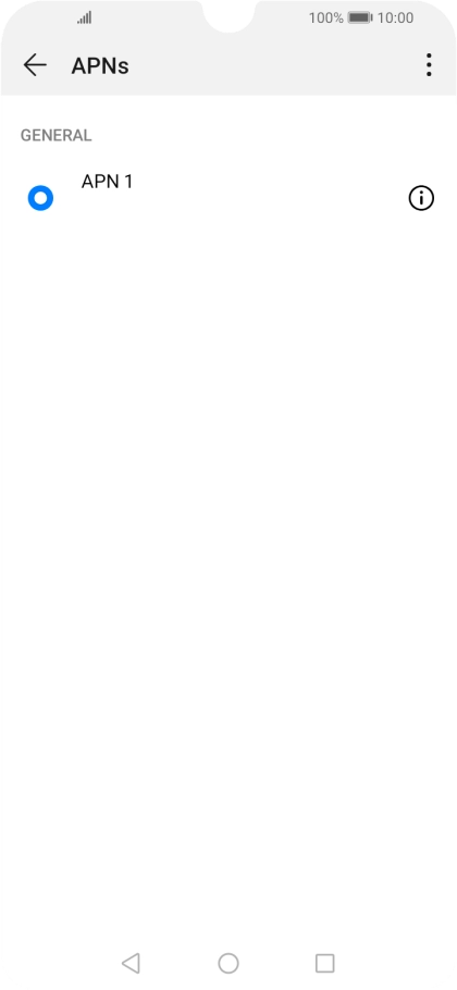 Press the menu icon.