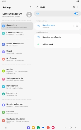 Press the Home key to return to the home screen.