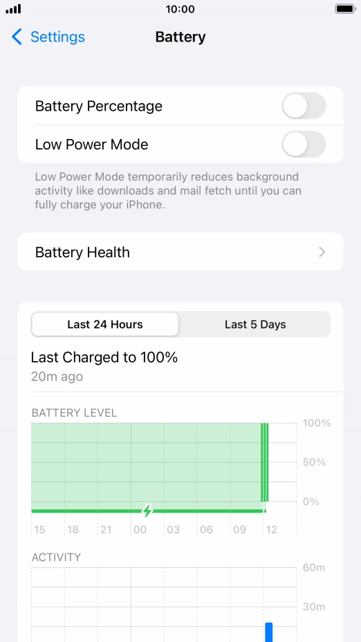 Press Battery Health.