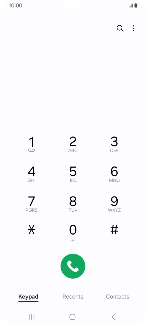 Press the menu icon.
