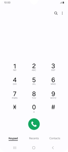 Press the menu icon.