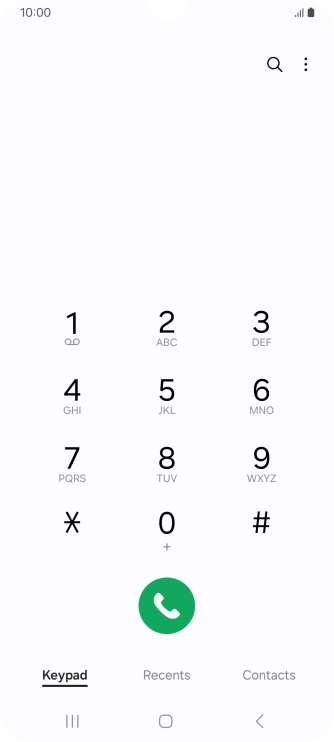 Press the menu icon.