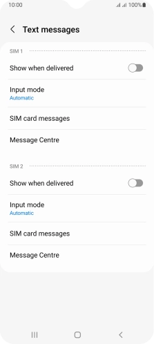 Press Message Centre.