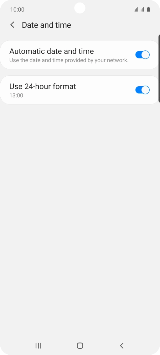 Press the Home key to return to the home screen.