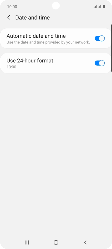 Press the Home key to return to the home screen.