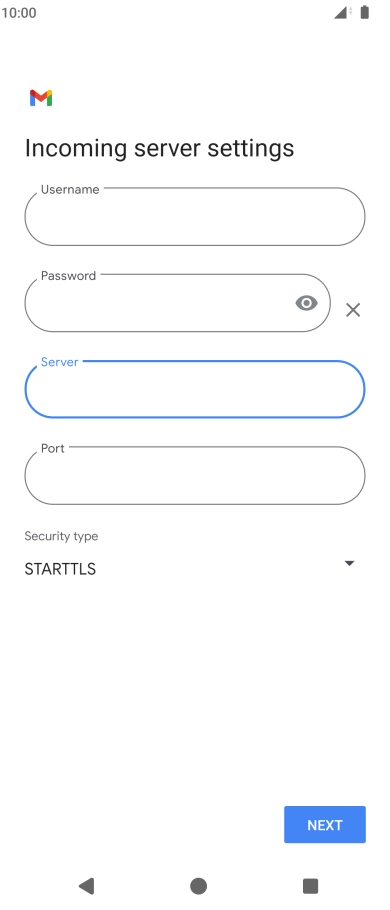 Press the field below 