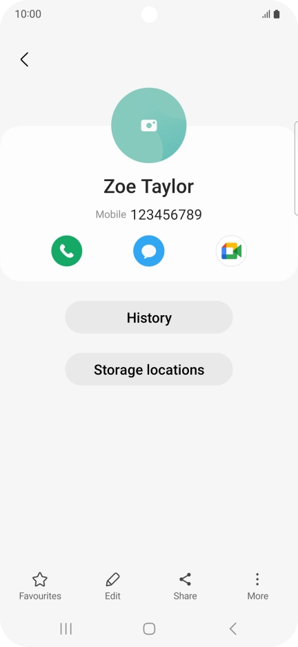 Press the Home key to return to the home screen.