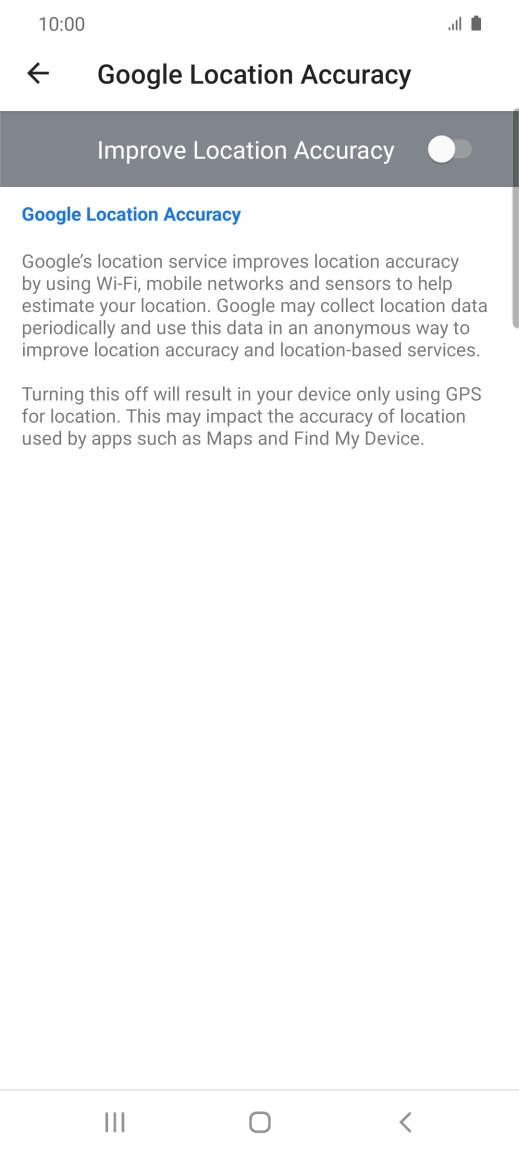 If you press the indicator next to 