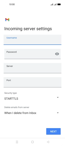 Press the field below 