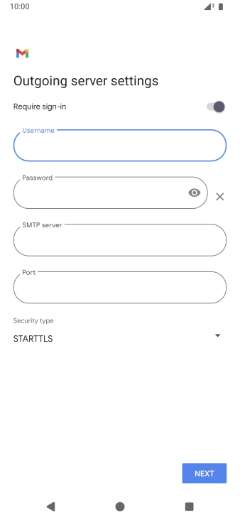 Press the field below 