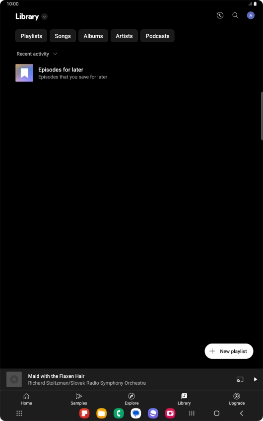 Press the drop down list.