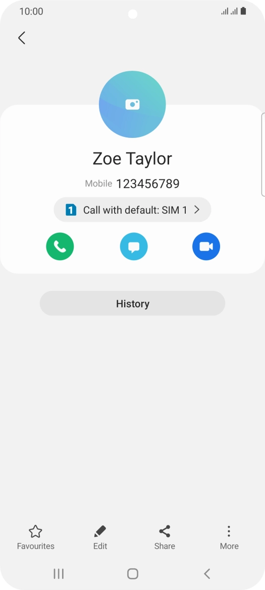 Press the Home key to return to the home screen.
