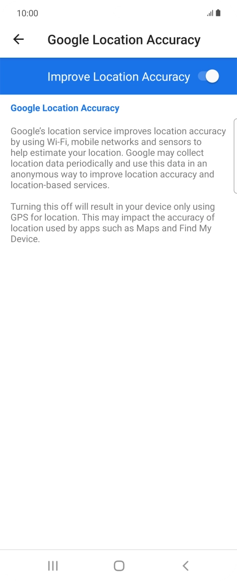 If you press the indicator next to 