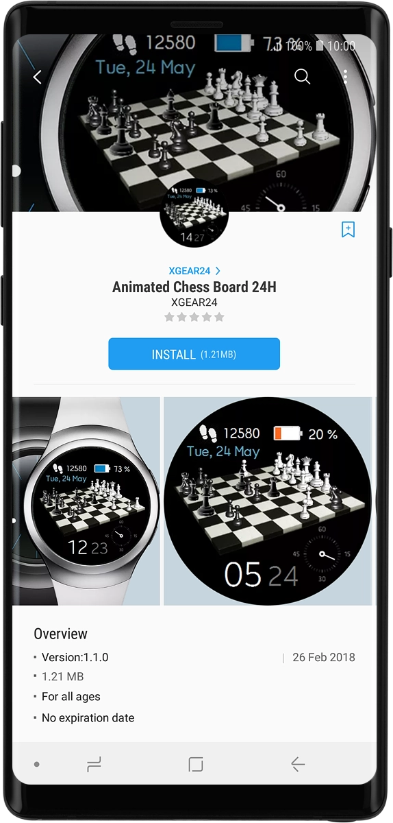 On your phone: Press INSTALL and follow the instructions on the screen to install the app.