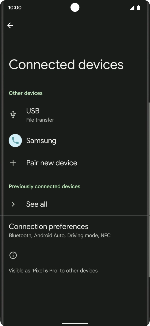 Slide your finger upwards starting from the bottom of the screen to return to the home screen.