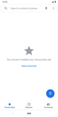 Press the menu icon.