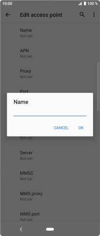 Key in EE MMS and press OK.