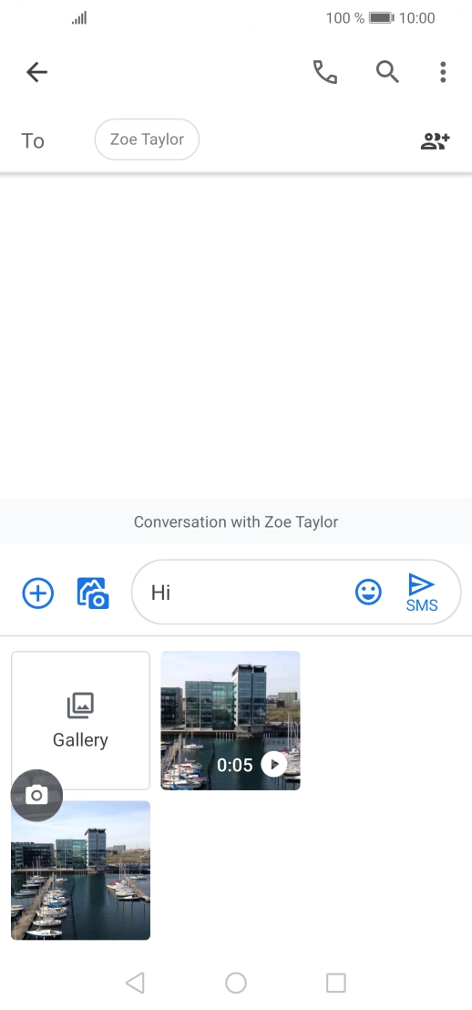 Press Gallery and go to the required folder.