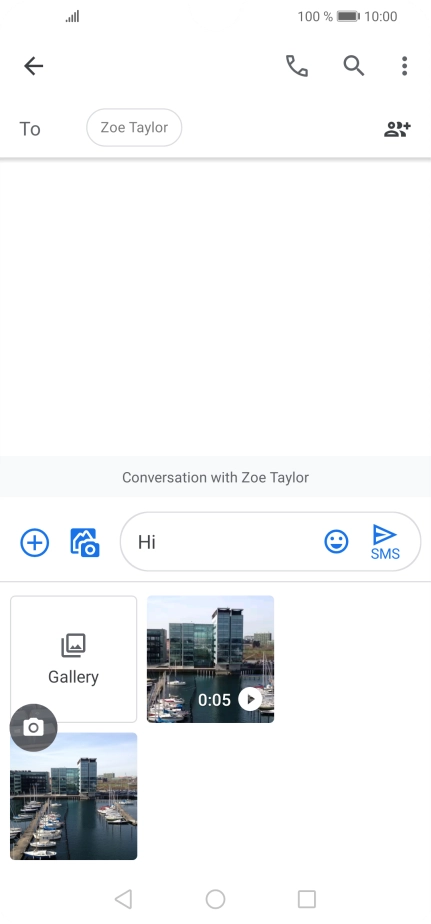 Press Gallery and go to the required folder.