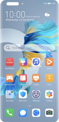Press the phone icon.