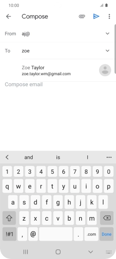 Press the required contact.