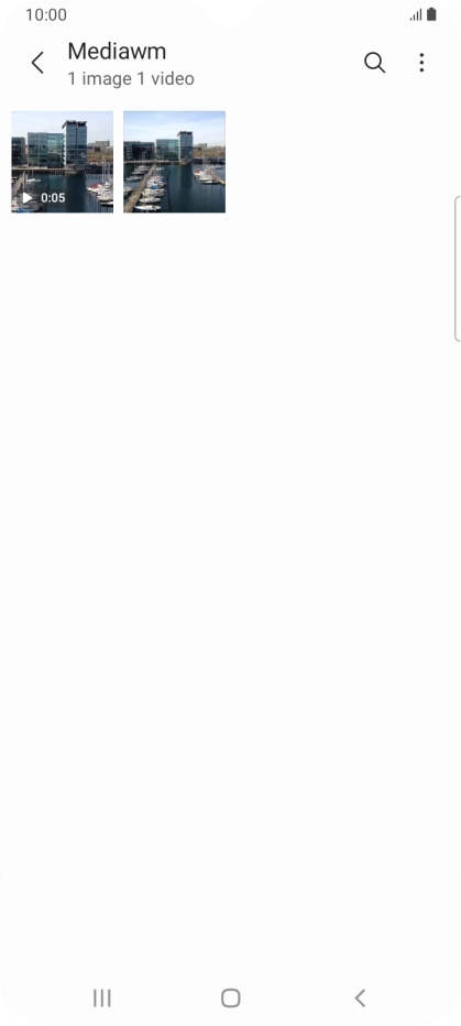 Press and hold any picture or video clip.