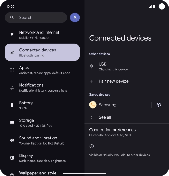 Slide your finger upwards starting from the bottom of the screen to return to the home screen.